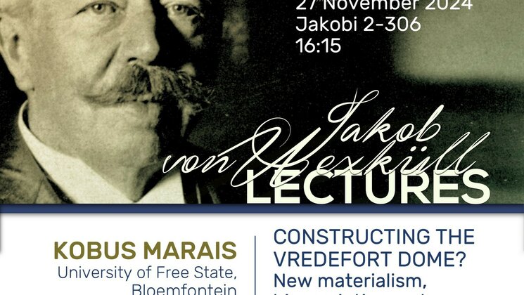 Poster of the lecture with the photo of Uexküll